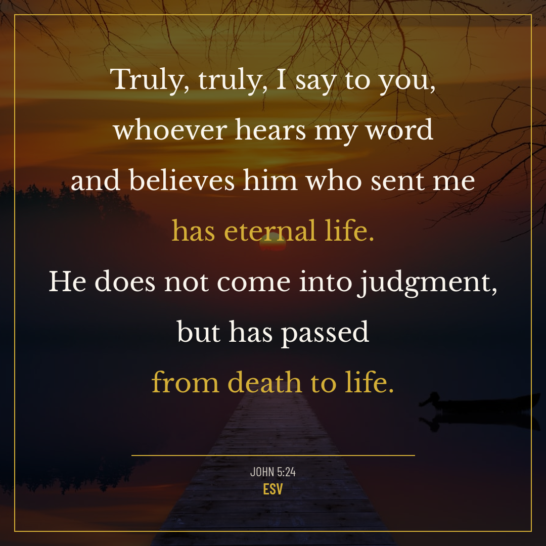 John 5:24 ESV verse card
